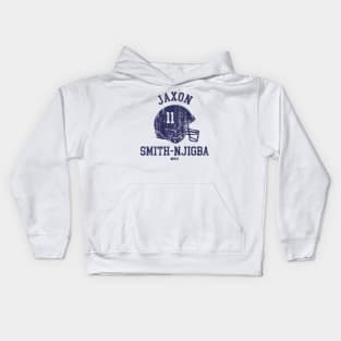 Jaxon Smith-Njigba Seattle Helmet Font Kids Hoodie